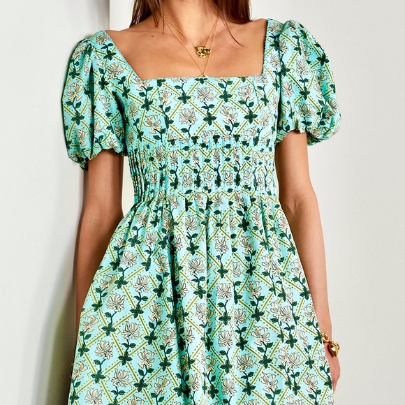 Agua by Agua Bendita Dresses & Skirts - 🌺🎉HP🎉🌺 NWT Agua by Agua Bendita Caramelo Mini Dress Herbal